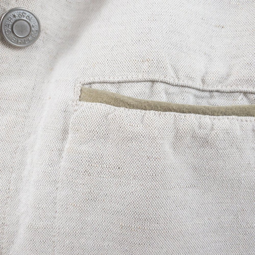 Vintage 90s GAP M Field Utility Jacket Natural - Picture 7 of 14
